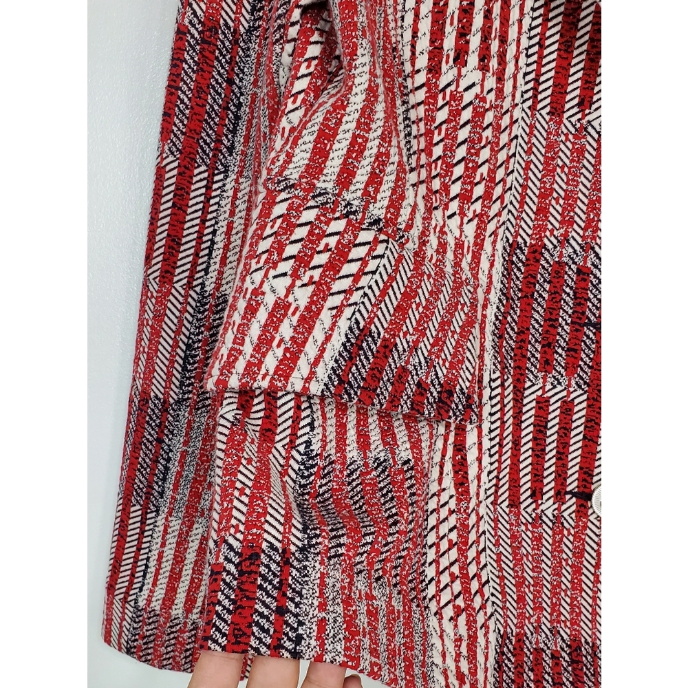 Cabi Medium Blazer Jacket Stretch Patchwork Nauti… - image 8